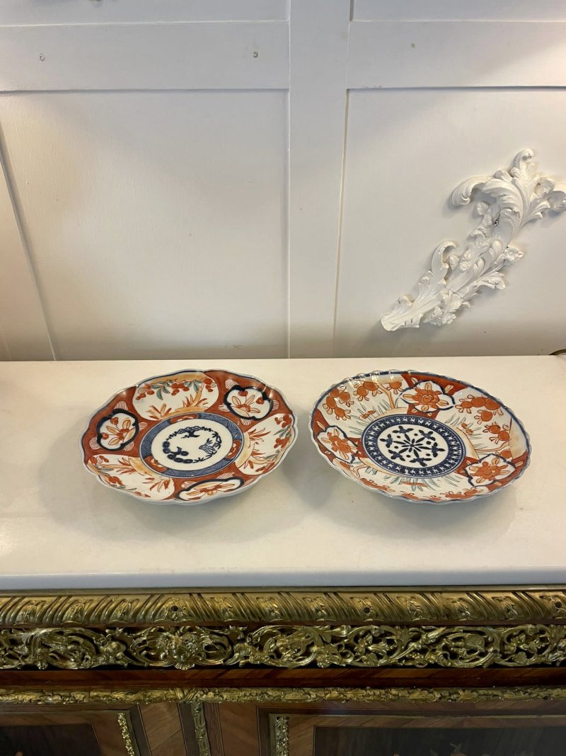 Two Antique Japanese Quality Imari Plates - Image 5